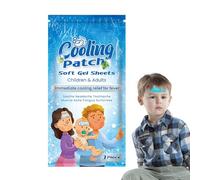 Parches refrescantes, parches frescos para la fiebre, 5 hojas de parches de fiebre de enfriamiento instantáneo, alivio en climas cálidos, alivio del dolor de cabeza, verano, reductor de fiebre f