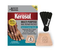 Parches reparadores de u as multiusos Kerasal (14 unidades y paquete de 5 limas)