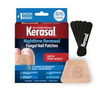 Parches reparadores de u as nocturnos Kerasal (14 unidades y paquete de 5 limas)
