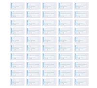 Parches Resistentes al Agua para Cejas, Desechables, Transparentes, a Prueba de Sudor, a Prueba de Ducha, 50 Pegatinas para Cejas para Maquillaje y Modelado de Cejas