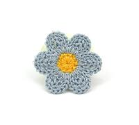 Parches Ropa Termoadhesivos 28 unids 3.5 cm hilados de lana bordado de bordados parches Cose-on apliques for artesanías Accesorios de cabezales Bricolaje Suministros de decoración de clips for el cabe