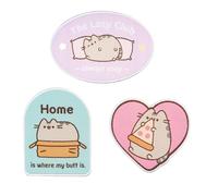 Erik Parches termoadhesivos Kawaii Pusheen – set de 3 para ropa y mochila escolar (niña)