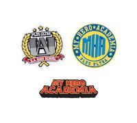 Parches ropa Termoadhesivos My Hero Academia - SET de 3 Pegatinas para la ropa - Accesorio mochila militar, mochila crossfit, disfraz rockero - My Hero Academia ropa