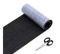 Parches Ropa Termoadhesivos, Negros Parche Termoadhesivo Jeans,Tela Calidad Parches Jean Termoadhesivas 10.5X150cm,Parches Vaquero Reparación Planchar,para Camiseta Bolsas Pantalon Jeans O DIY Coser