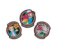 Parches ropa Termoadhesivos niños Stranger Things - SET de 3 Pegatinas para la ropa : Stranger things regalos | Parches para mochila Stranger Things : Stranger things merchandising