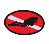 Parches ropa termoadhesivos, parche de insignia de buceo, patch stickers recuerdo de buceo , bordado detallado parche de hierro en parches para chalecos, chaquetas, sombreros, jeans