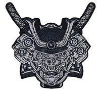 Parches ropa termoadhesivos SAMURÁI GUERRERO - Parche japonés para planchar, inspirado en la historia japonesa - Aplicación para artes marciales en chaleco/vaqueros/kimono 105x100 mm