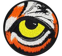 Parches ropa termoadhesivos "Save the Tiger" Tigre de Bengala | Parche para conciencia ambiental | Obra de arte bordada como emblema para planchar | 80x80 mm