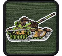 Parches ropa termoadhesivos "tanque Premium Tactical Morale Patch" Parche militar bordado para planchar | Emblema de soldados | Aplicación militar para todo tipo de telas | 75x75mm