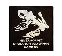 parches seals devgru Red Wings Never Forget Lone Survivor SDVT-1A Skull Frog
