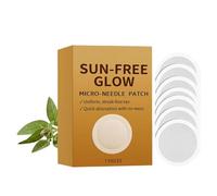 Parches self Tanner - 7 piezas de parches de bronceado con microesferas, fórmula sin streak-Free Tanner para brillo Sun-Kissed Glow, Disolving Micro-Dart Arrays with Active Bronze, Epidérmica Sheet