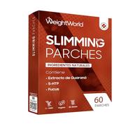 Parches Slim Patch, 60 Parches - Pack con Extracto de Guaraná, 5 HTP y Fucus - Para Aplicar en Vientre, Piernas, Glúteos, Abdomen, Cintura - Apto para Pieles Sensibles, 2 Meses de Suministro