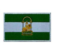 Parches tela bordados bandera ANDALUCIA. medidas 8x5 cm