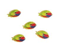 Parches Termoadhesivos Bordados De Animales Del Mundo Submarino, Estrellas Mar, Tiburones Y Caballitos, 5 O 13 Unidades, Suministros Costura DIY Para Coser Para Ropa, Sombrero, Jeans(5PCS-Fish-Green)
