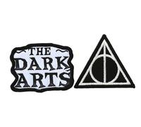 Parches termoadhesivos de Harry Potter para ropa, ideales para jeans, chaquetas y camisetas, etiquetas y transferencias para niños y adultos (artes oscuras)
