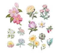 Parches Termoadhesivos Flores,14 PCS Parches de Flores para Planchar Parches Bordados Termoadhesivos de Flores Coloridas Parches Decorativos para Ropa Jeans Camisetas para DIY Infantil y Adultos