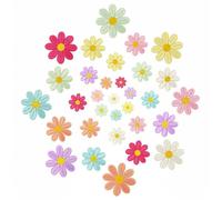 Parches Termoadhesivos, Parches Bordados de Sol, Arcoíris, Margarita, Coloridos, Parches Termoadhesivos Dibujos Animados, Parches Bordados para Niños Chaquetas Mochilas Bolsos Ropa Infantil (Estilo 2)