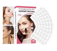 Parches transparentes de apoyo para lóbulos de la oreja, protectores invisibles para pendientes pesados, 100 unidades, 200 unidades, evitan la flacidez y el estiramiento, cómodos estabilizadores de