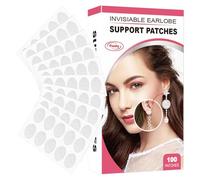 Parches transparentes de apoyo para pendientes, soporte para pendientes, soporte pesado para pendientes | Protector invisible para pendientes pesados, soporte de oreja, 100 piezas/200 piezas