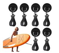Parches y gancho de cuerda, sujetadores de paddle board 6x | Hebilla fija marina, suministros de aparejo de barco para canoa, balsa, barco