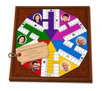 Parchis Personalizado con Fotos | Tablero de Madera de 4 o 6 Jugadores