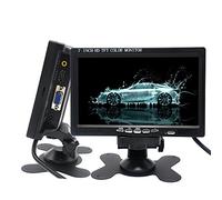 Pardarsey Monitor HDMI de 7 pulgadas 1024x600 HD TFT LCD pantalla HDMI AV VGA entrada altavoz integrado para Raspberry Pi 3 Modelo B+ 3B CCTV computadora PC DVR monitor de coche