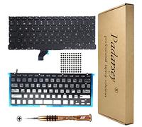 Pardarsey Teclado de fondo español español de repuesto con 80 tornillos PCE compatible con MacBook Pro Retina 33 cm A1502 (finales de 2013 a principios de 2015) con destornillador