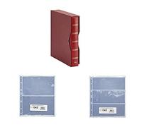 Pardo 1340 - Album Para Colección Billetes Universales + 10 Fundas 134200 + 10 Fundas 134300 (Burdeos)