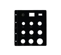 PARDO 172000 - Pack de 12 fundas monedas euro año 2002/03/06/08, 9 alojamientos claraboya