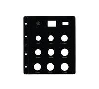 PARDO 173000 - Pack de 12 fundas monedas, 9 alojamientos claraboya
