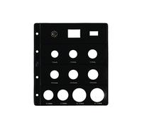 Pardo 175000 - Pack de 12 fundas monedas euro, 10 alojamientos claraboya