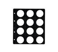 Pardo 75100 - Funda monedas alma opaca negra, 1 paquete con 25 unidades