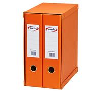 PARDO 924209 - Módulo forrado, 2 archivadores palanca, color naranja