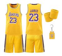 Pardofelis Camiseta de baloncesto para niños, ropa de baloncesto con muñequeras, camiseta de entrenamiento de baloncesto, camiseta de baloncesto de secado rápido, pantalones cortos de baloncesto