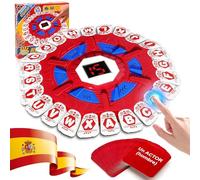 Pardofelis Juego de Mesa en Español, La Fiesta de Las Letras con Ruleta Alfabética y Pantalla Grande | 36 Tarjetas | Familiar para Niños y Adultos | Ideal para Fiestas y Cumpleaños