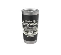 Pardon My Awesomeness Wildlife Rescue Patrol - Oficial de animales Vaso térmico de acero inoxidable de doble pared
