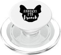 Pardon My French - Adopta a un Perro Bulldog Gym Frenchie como Mascota PopSockets PopGrip para MagSafe