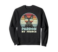 Pardon My French - Retro Funny Frenchie | Bulldog Francés Sudadera