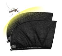 Pare Voiture Anti Moustiquaire - 2 Pièces Chaussette Élastique Pour Fenêtres Arrière | Protection UV Et Insectes Pour Bébé Et Animaux | Moustiquaire Universelle Haute Élasticité Pour Véhic