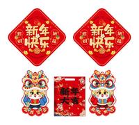 Pareados de primavera Pareado del Año del Dragón Banners para puerta Pegatina para ventana, A