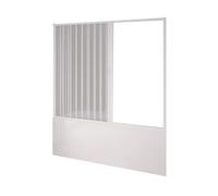 Pared de bañera pvc plegable lateral pared 170-140 h 150 mod. Nova Kit Vasca