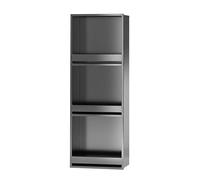 Pared de baño de acero inoxidable impermeable, estante de almacenamiento empotrado para inodoro, cocina y dormitorio, no necesita azulejos, cubículo de pared duradero para espacios pequeños