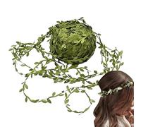 Pared de césped artificial - Decoración vegetal de 10 m/32,8 pies | Guirnalda verde, enredadera de hoja impermeable realista, de enredadera colgantes para fiesta de boda, decoración elegante d