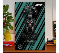 Pared de exhibición para Technic Le*go 42171 Merc*edes AM*G F1, superdeportivo para bloques de construcción, regalos para los amantes de Lego (solo tablero de pared de exhibición) (sin luz A)