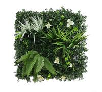 Pared de plantas de simulación, pared de plantas verdes, paneles de pared de césped, paneles de seto artificial, pared de vegetación, telón de fondo de césped sintético con protección UV, pantalla de
