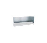 Pared de protección contra salpicaduras eurokraft pro, por 3 lados, de chapa galvanizada de 1,5 mm