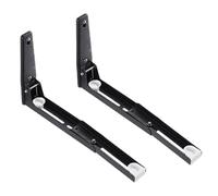 Pared de soporte para microondas, soporte de montaje en pared del horno - Rack de horno plegable de acero inoxidable 304 8 x 8.5 pulgadas | Accesorios de almacenamiento de cocina retráctiles Kit de