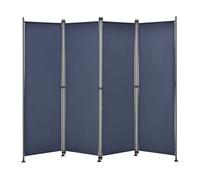 Pared divisoria / biombo modica poliéster 215 x 170 cm azul oscuro [pro.tec]