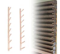 pared esterillas estante madera Organizador De Madera Para Accesorios De Yoga Y Pilates/esterillas Y Rodillos De Espuma, Estante De Madera Para Pilates Para Montar En(1 pc,Layer 8-139cm/54.7in)