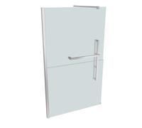 Pared lateral cuadrada HÜPPE Duplo pure Walk-In 1 pieza, ancho: 120 cm, lado ...